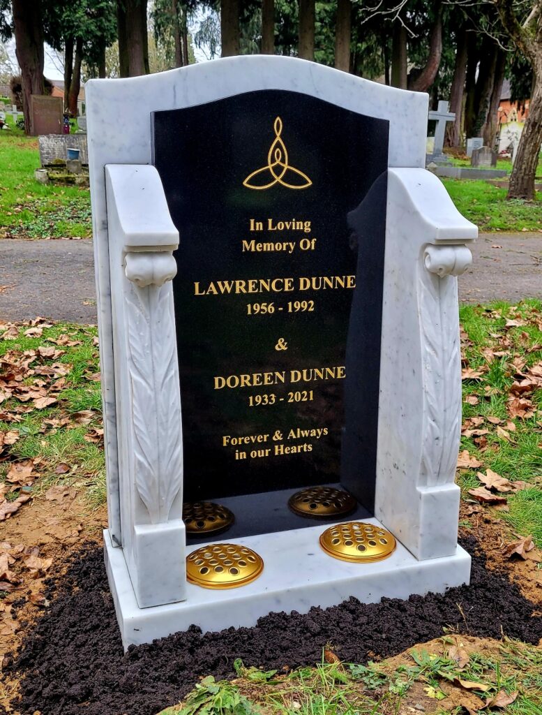 headstone by prince stonemasons